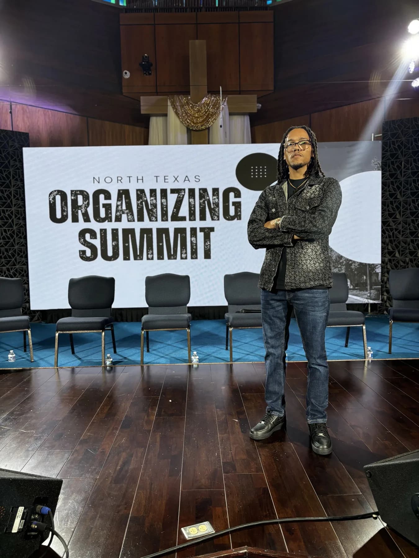 Nicholas Hawkins at the North Texas Organizing Summit.